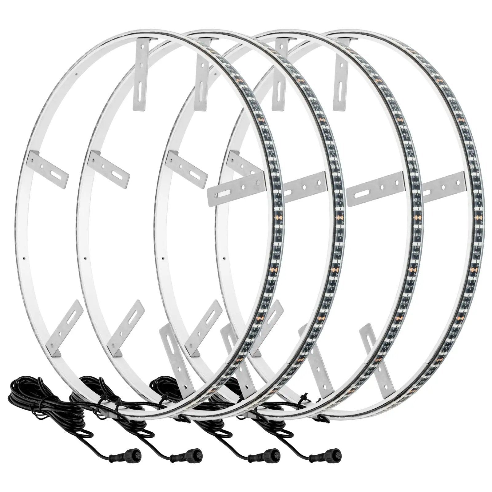 Blue LED Illuminated Wheel Rings, Double LED by Oracle Lighting