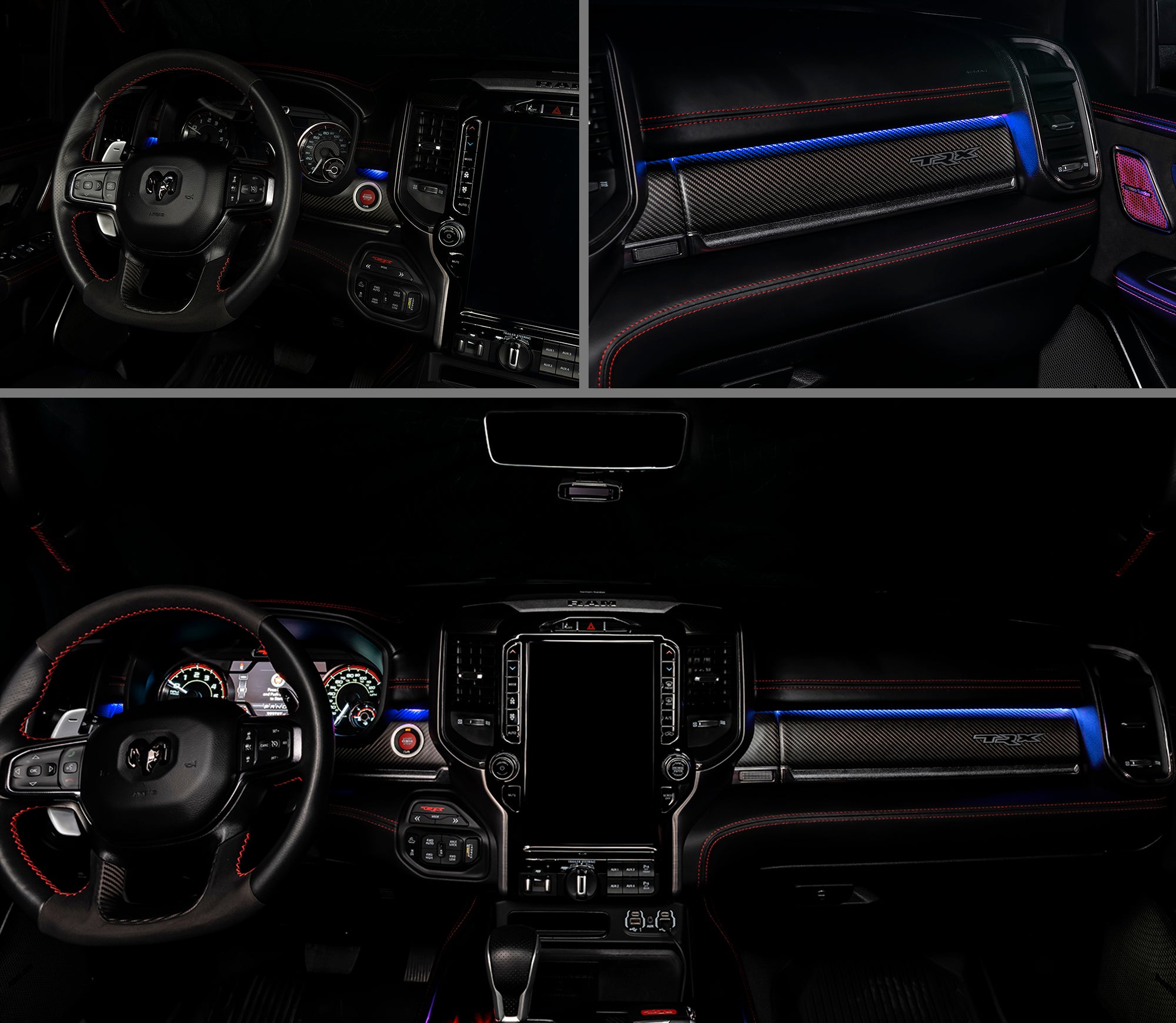 2019-2024 RAM Complete Interior Ambient Lighting ColorSHIFT RGB Conversion Kit by Oracle Lighting