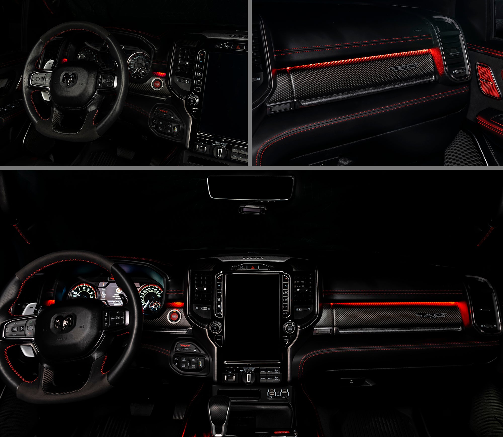 2019-2024 RAM Complete Interior Ambient Lighting ColorSHIFT RGB Conversion Kit by Oracle Lighting