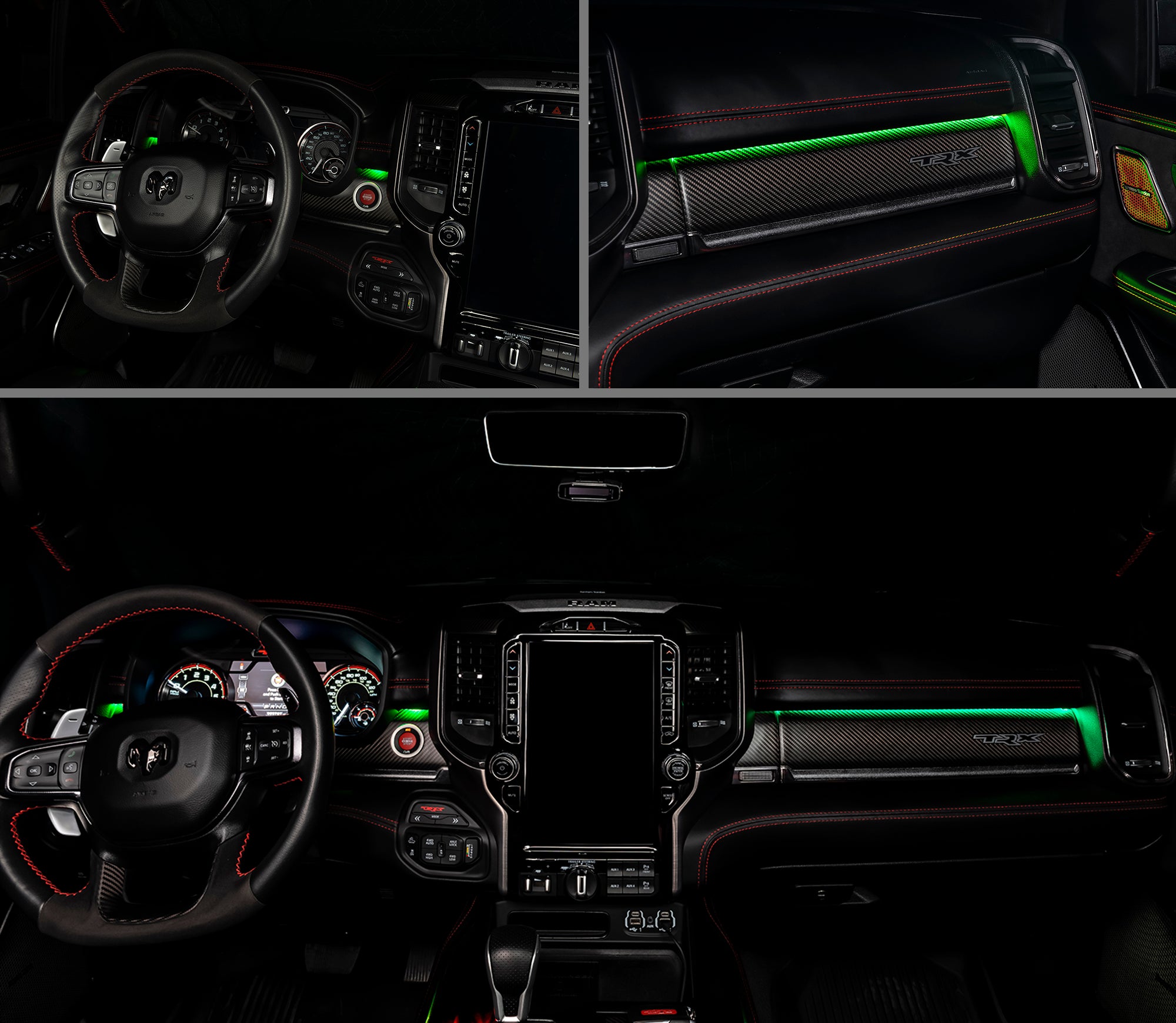 2019-2024 RAM Complete Interior Ambient Lighting ColorSHIFT RGB Conversion Kit by Oracle Lighting