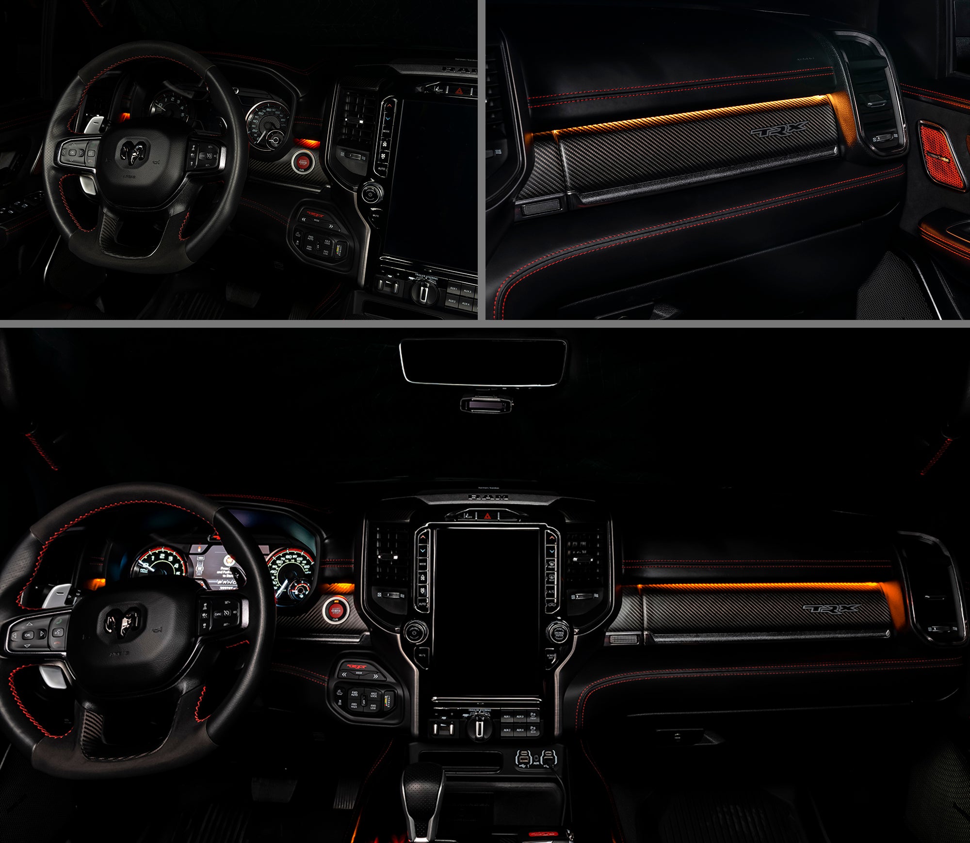 2019-2024 RAM Complete Interior Ambient Lighting ColorSHIFT RGB Conversion Kit by Oracle Lighting