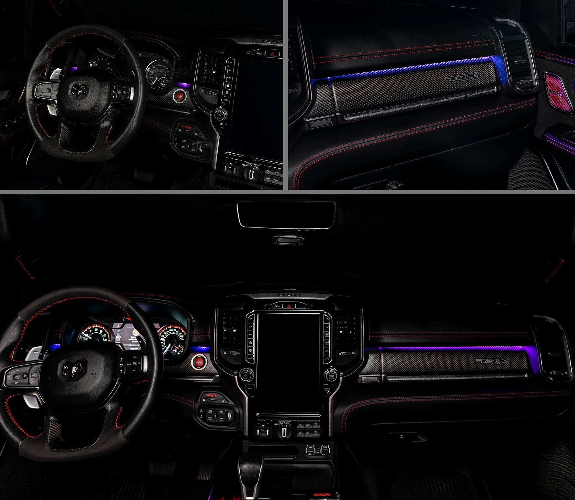 2019-2024 RAM Complete Interior Ambient Lighting ColorSHIFT RGB Conversion Kit by Oracle Lighting