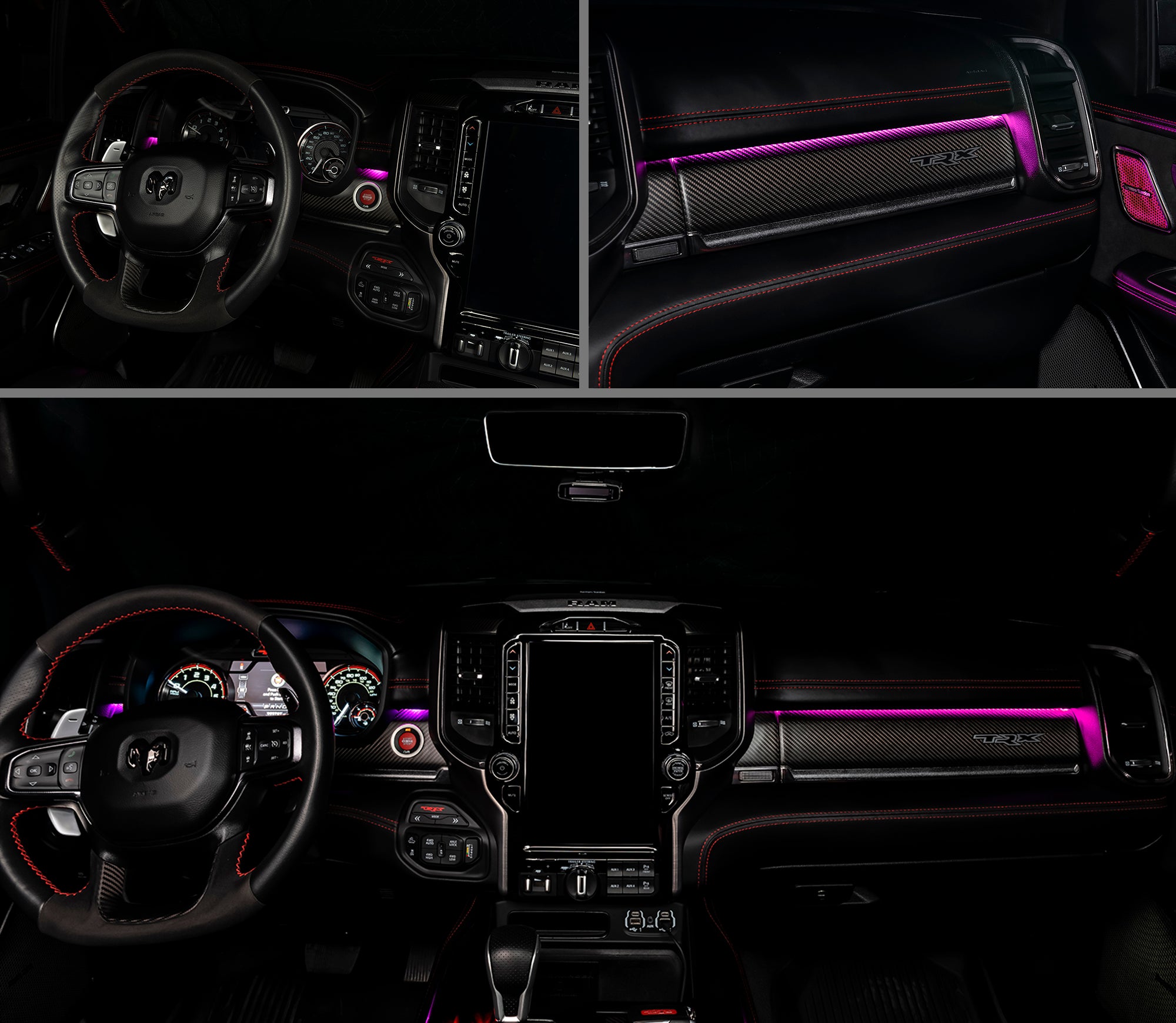 2019-2024 RAM Complete Interior Ambient Lighting ColorSHIFT RGB Conversion Kit by Oracle Lighting