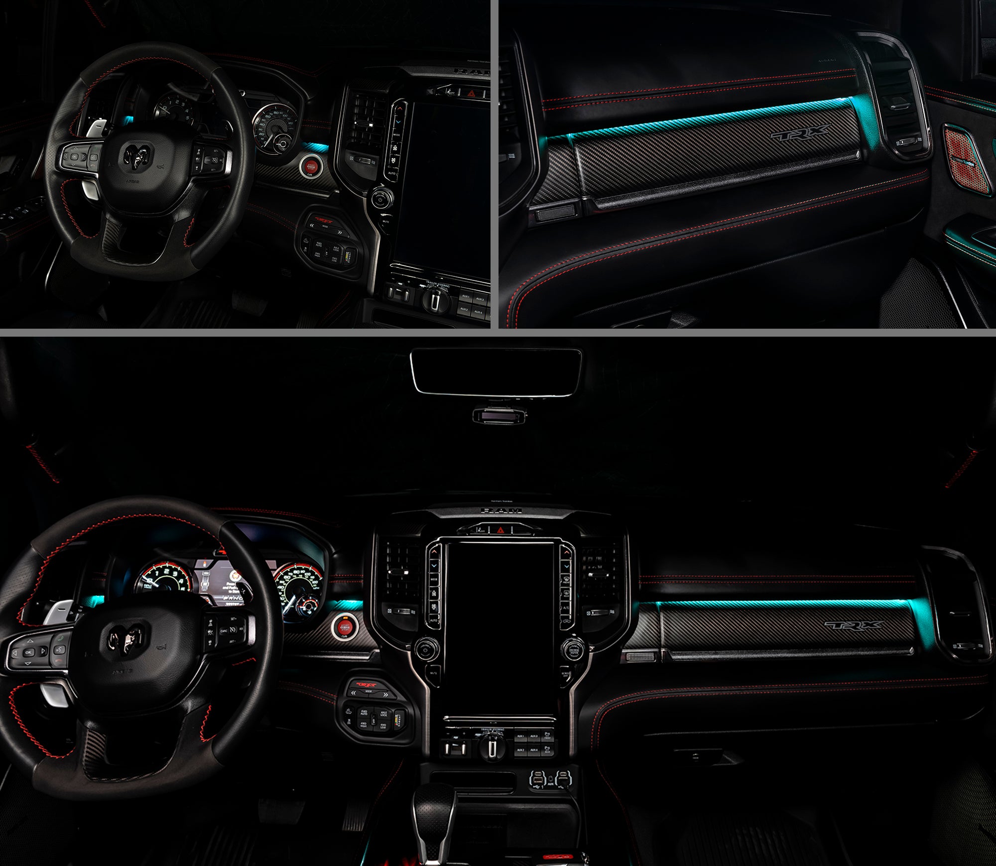 2019-2024 RAM Complete Interior Ambient Lighting ColorSHIFT RGB Conversion Kit by Oracle Lighting
