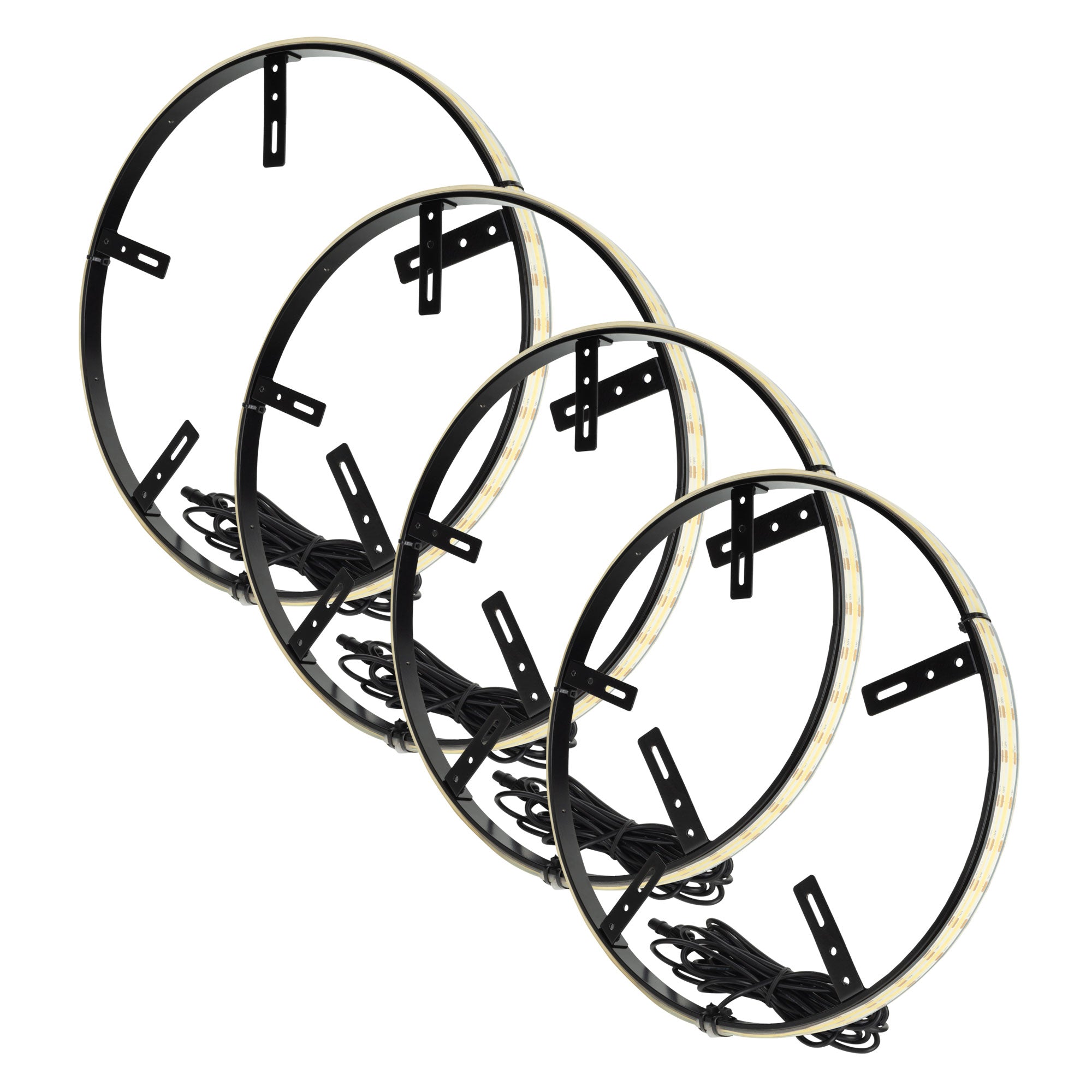ORACLE Lighting LED Illuminated Wheel Rings - 16.5" PLASMA White by Oracle Lighting