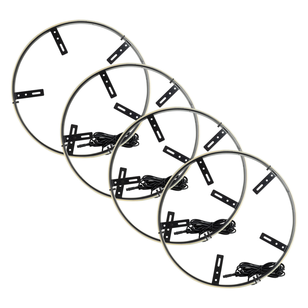 ORACLE Lighting LED Illuminated Wheel Rings - 16.5" PLASMA White by Oracle Lighting