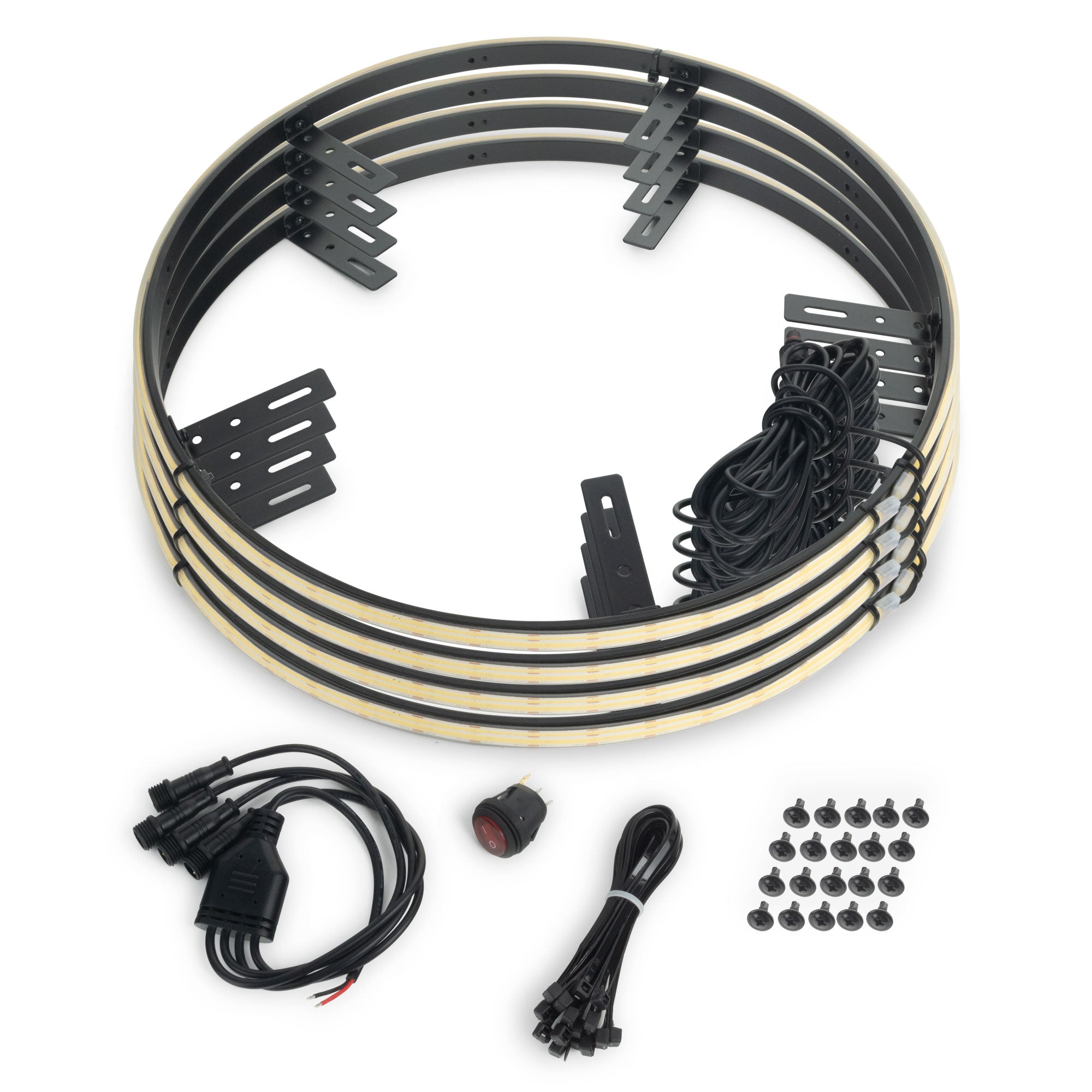 ORACLE Lighting LED Illuminated Wheel Rings - 16.5" PLASMA White by Oracle Lighting