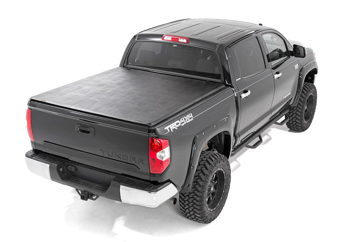 Soft Tri-Fold Bed Cover | 5'7" Bed | No OE Rail | Toyota Tundra (07-21) by Rough Country