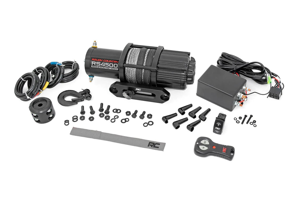 4500-LB Winch W/ Remote | UTV | Synthetic Rope by Rough Country