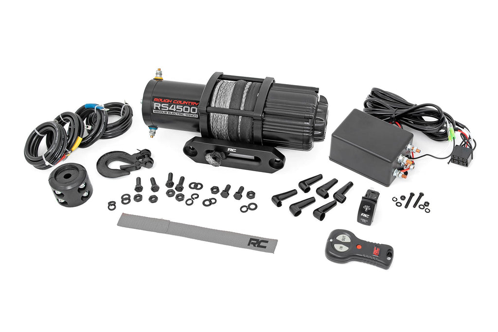 4500-LB Winch W/ Remote | UTV | Synthetic Rope by Rough Country