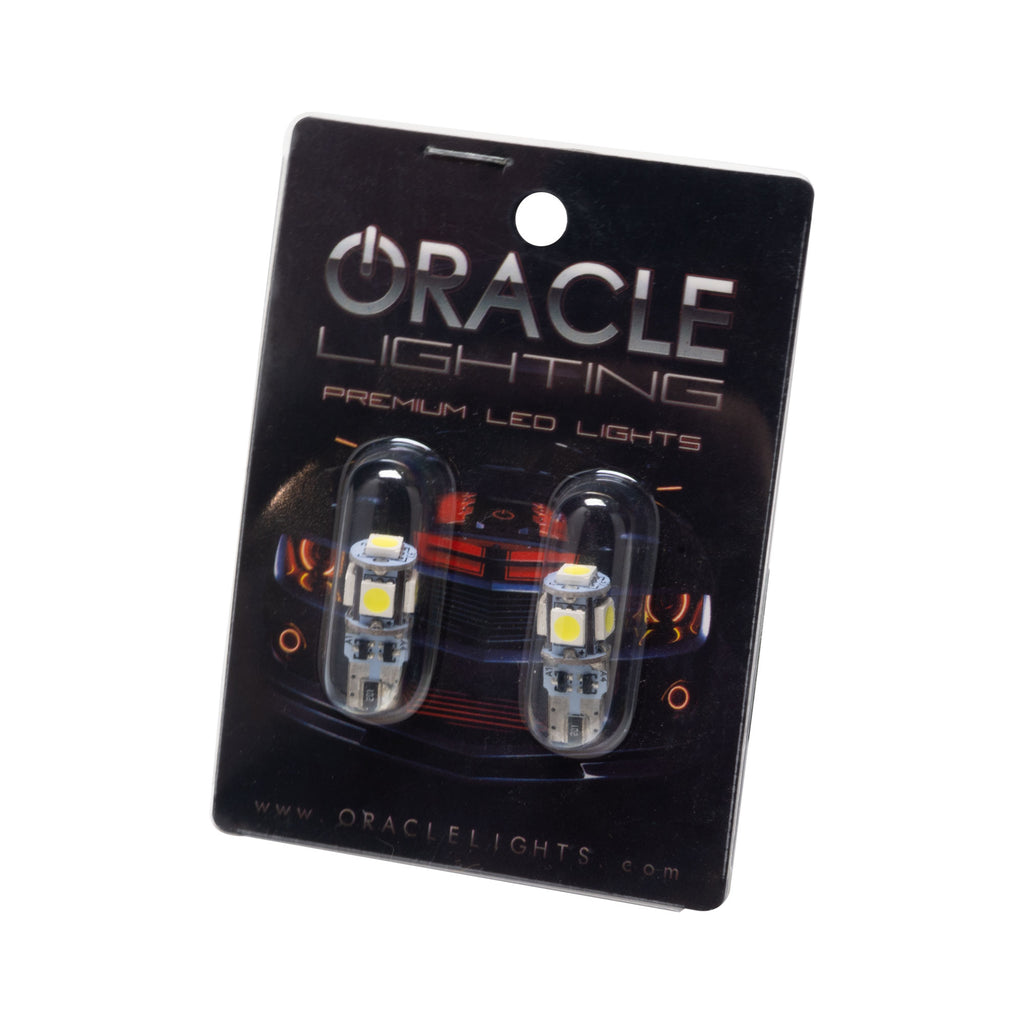 ORACLE Lighting T10 5 LED 3 Chip SMD Bulbs (Pair) - Cool White by Oracle Lighting
