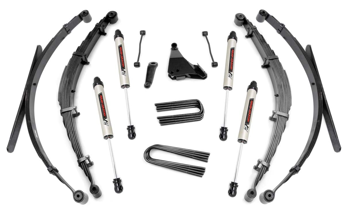 6 Inch Lift Kit | Rear Springs | V2 | Ford F-250/F-350 Super Duty 4WD (1999) by Rough Country