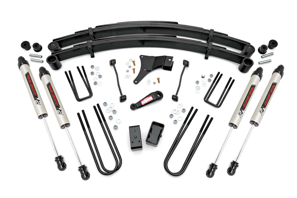 4 Inch Lift Kit | Rear Blocks | V2 | Ford F-250/F-350 Super Duty 4WD (1999) by Rough Country