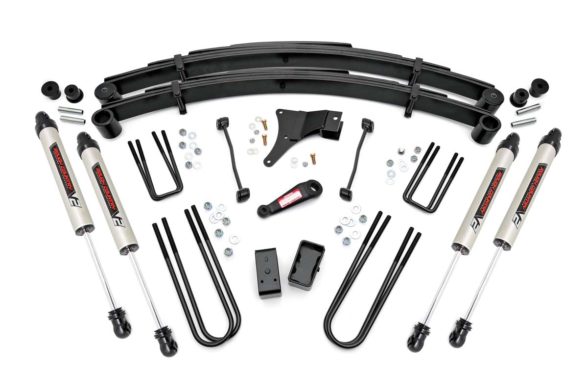 4 Inch Lift Kit | Rear Blocks | V2 | Ford F-250/F-350 Super Duty 4WD (1999) by Rough Country