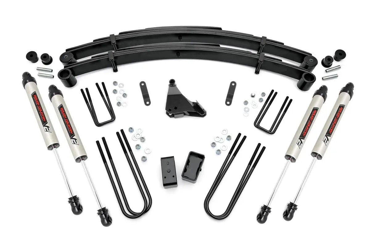 4 Inch Lift Kit | Rear Blocks | V2 | Ford F-250/F-350 Super Duty 4WD (99-04) by Rough Country