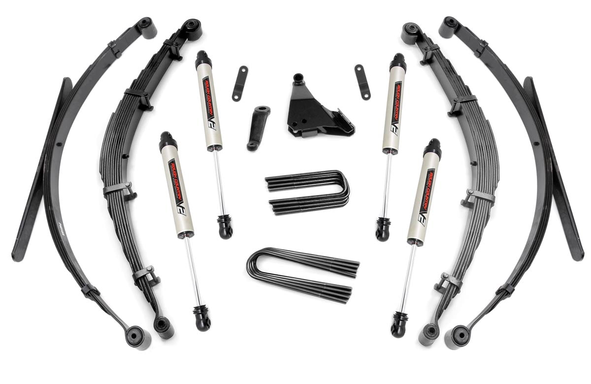 6 Inch Lift Kit | Rear Springs | V2 | Ford F-250/F-350 Super Duty 4WD (99-04) by Rough Country