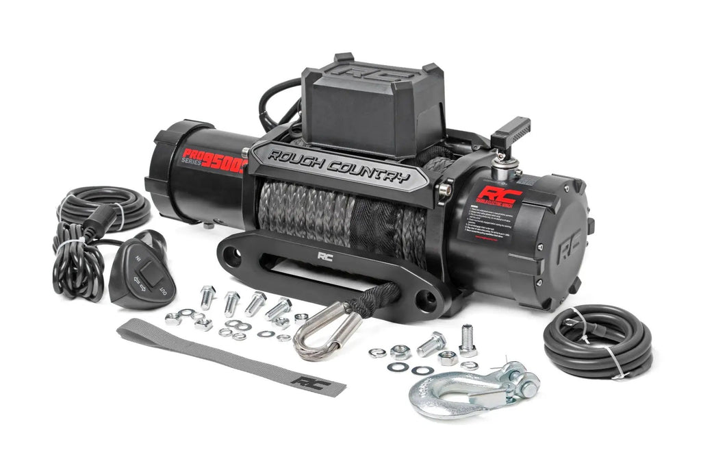 9500-Lb Pro Series Winch | Synthetic Rope by Rough Country