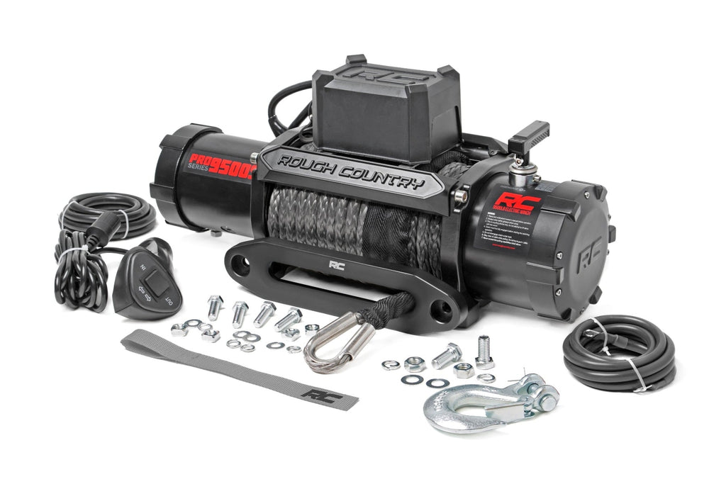 9500-Lb Pro Series Winch | Synthetic Rope by Rough Country