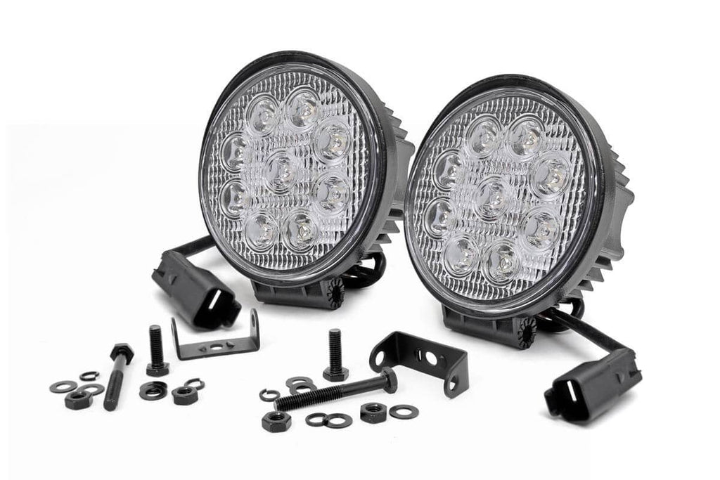 4 Inch Chrome Series LED Light | Round | Pair by Rough Country