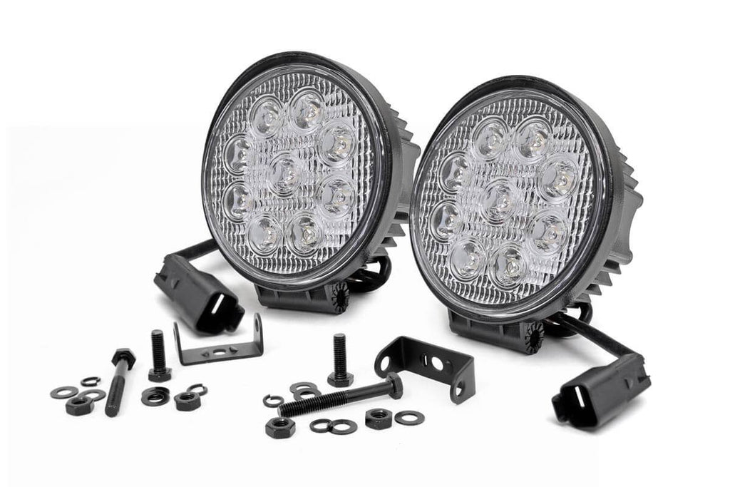 4 Inch Chrome Series LED Light | Round | Pair by Rough Country