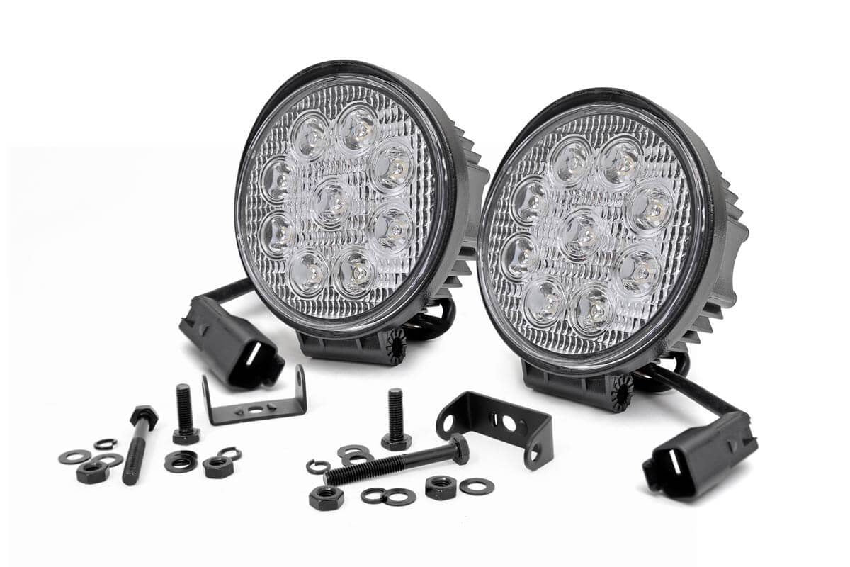 4 Inch Chrome Series LED Light | Round | Pair by Rough Country