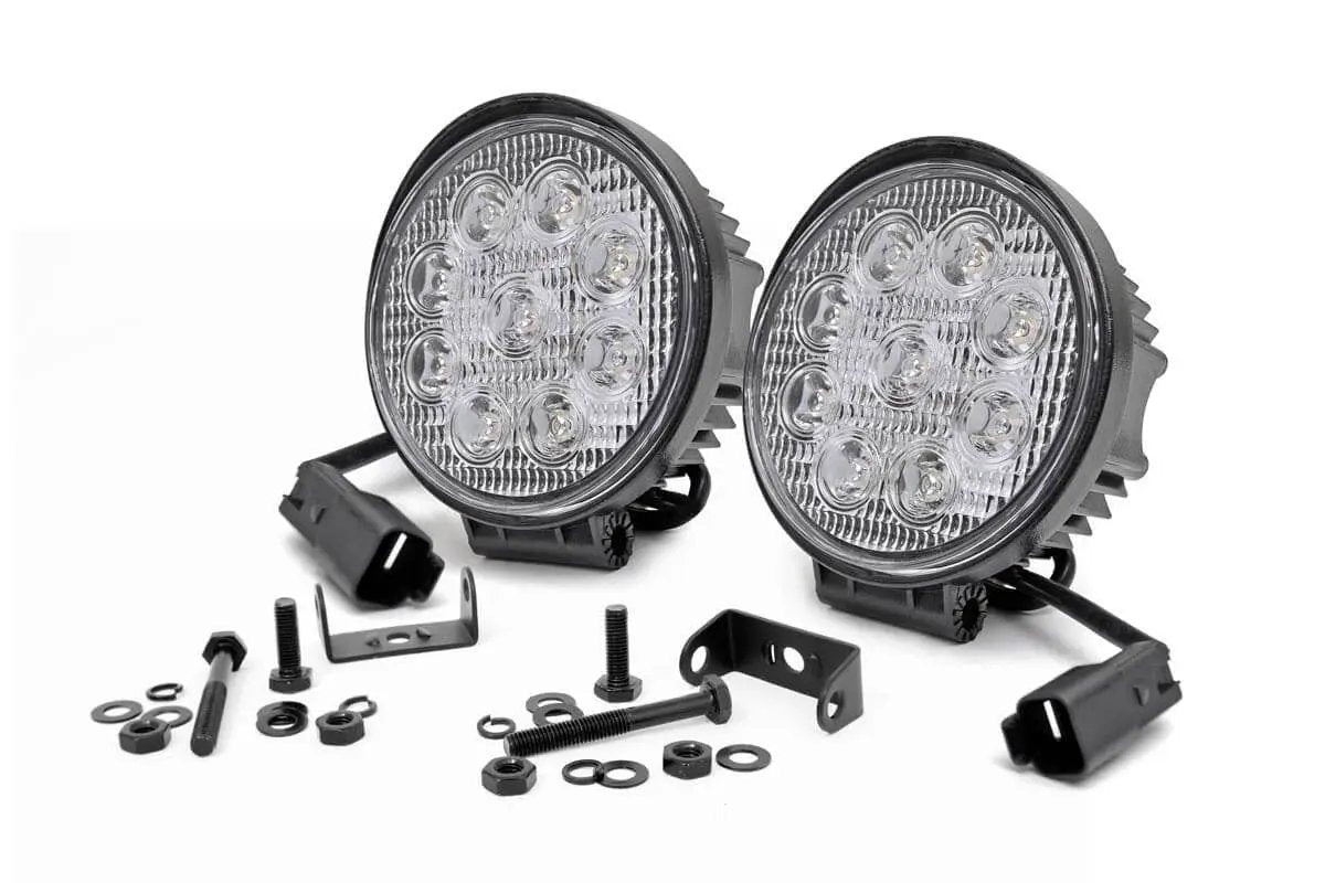 4 Inch Chrome Series LED Light | Round | Pair by Rough Country