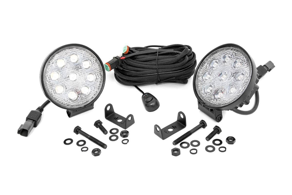 4 Inch Chrome Series LED Light | Round | Pair by Rough Country