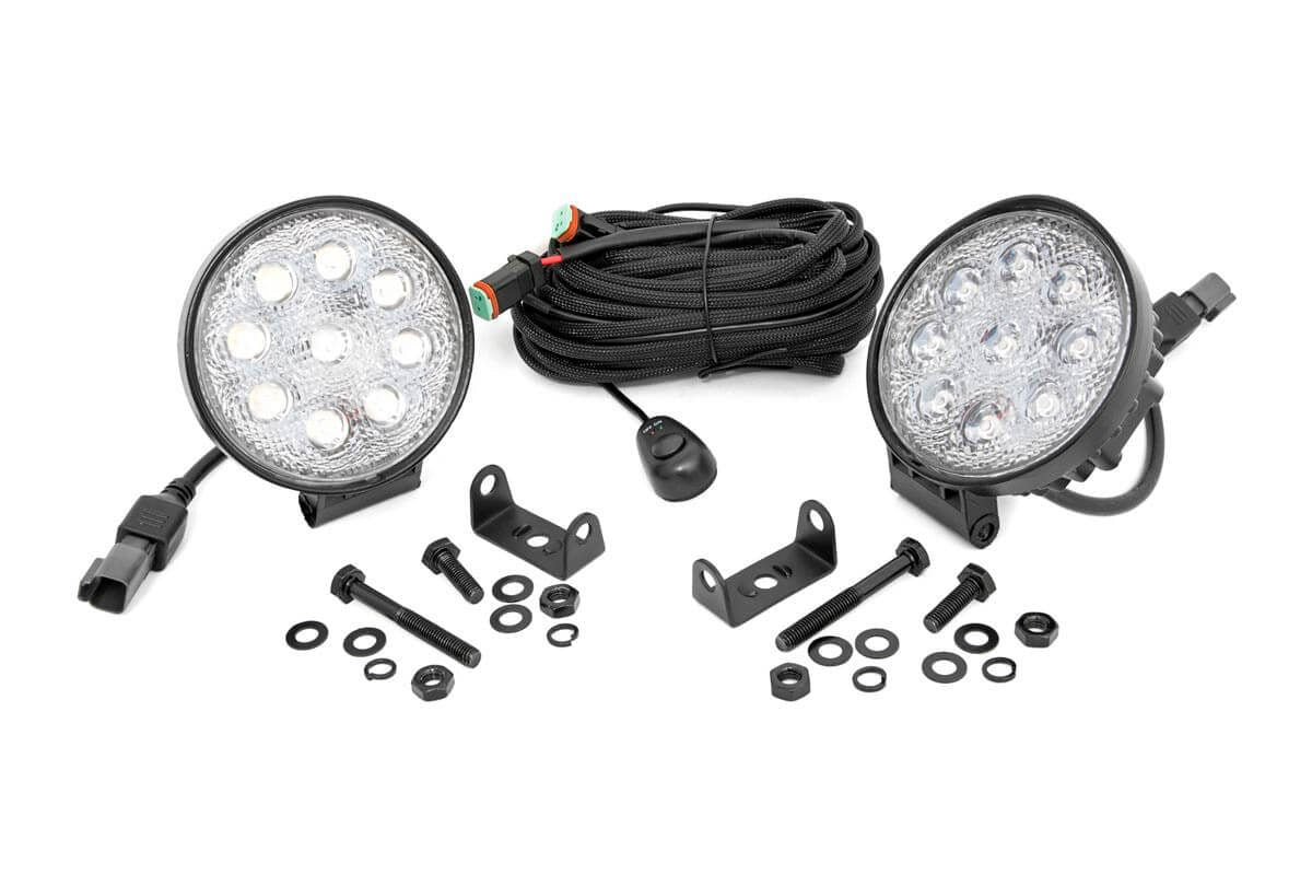 4 Inch Chrome Series LED Light | Round | Pair by Rough Country