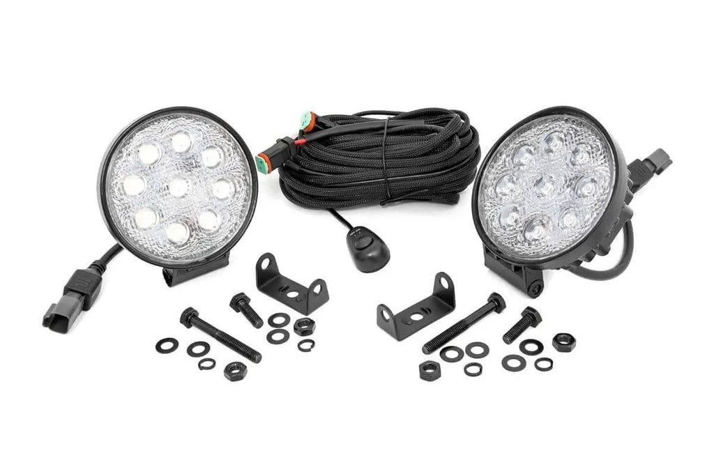 4 Inch Chrome Series LED Light | Round | Pair by Rough Country