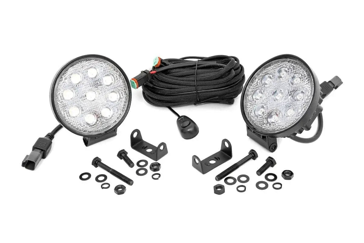 4 Inch Chrome Series LED Light | Round | Pair by Rough Country