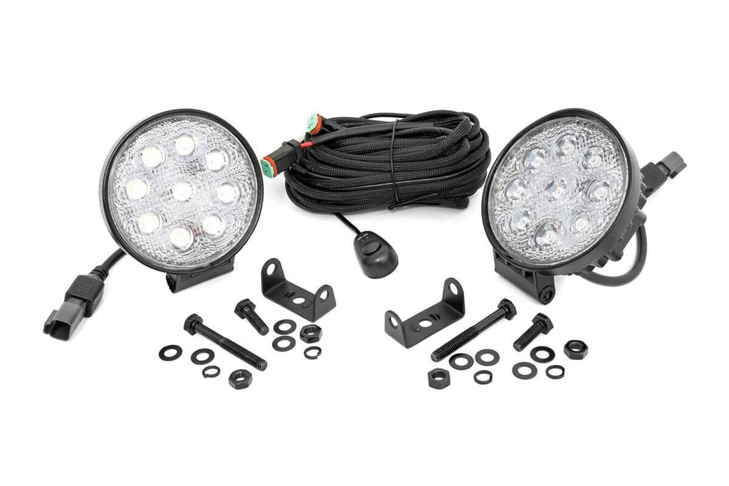 4 Inch Chrome Series LED Light | Round | Pair by Rough Country