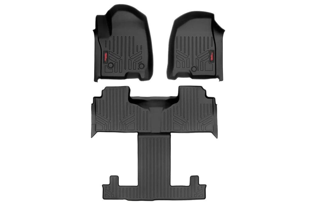 Floor Mats | FR & RR | FR/RR Bucket | Chevy/GMC Tahoe/Yukon 2WD/4WD (21-26) by Rough Country