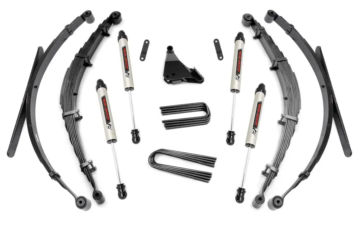 4 Inch Lift Kit | Rear Springs | V2 | Ford F-250/F-350 Super Duty 4WD (99-04) by Rough Country