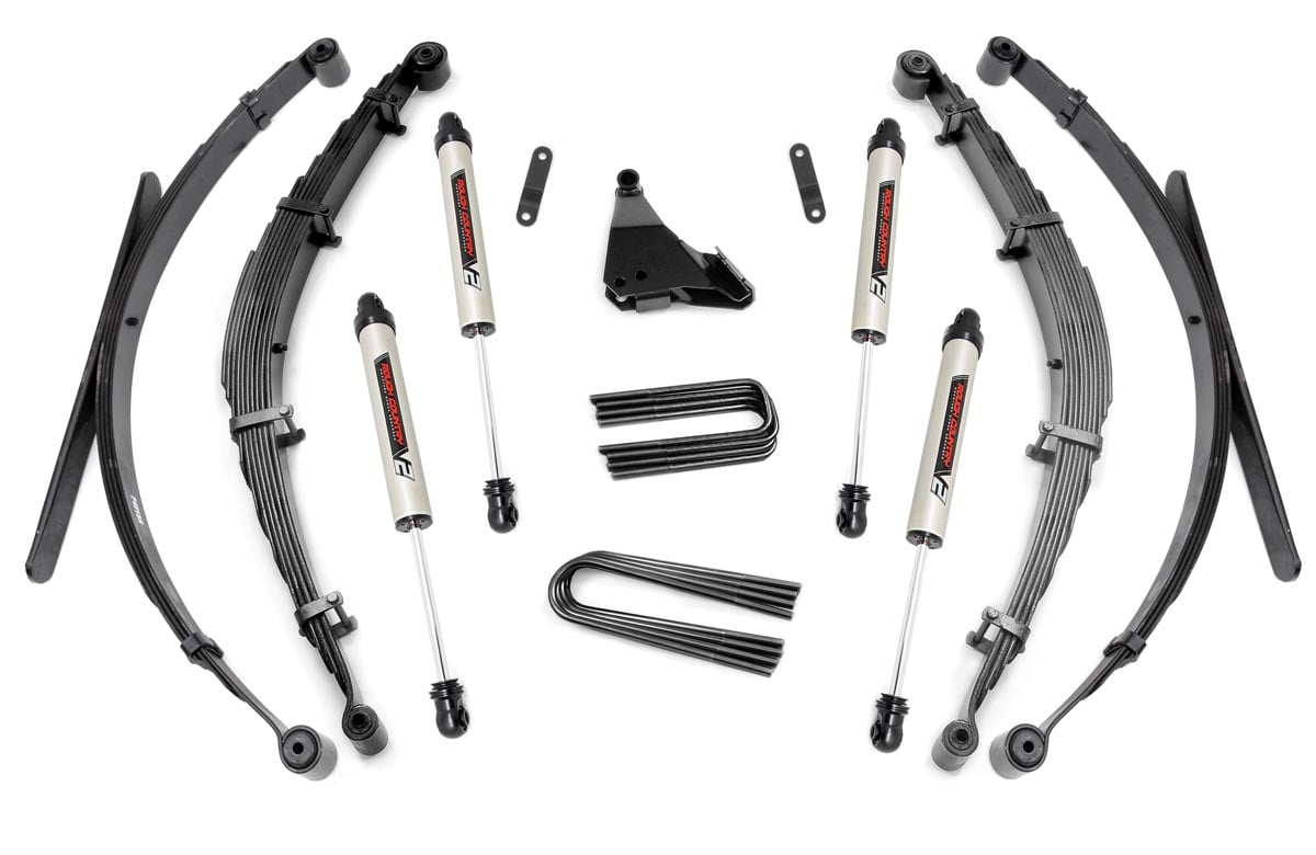 4 Inch Lift Kit | Rear Springs | V2 | Ford F-250/F-350 Super Duty 4WD (99-04) by Rough Country