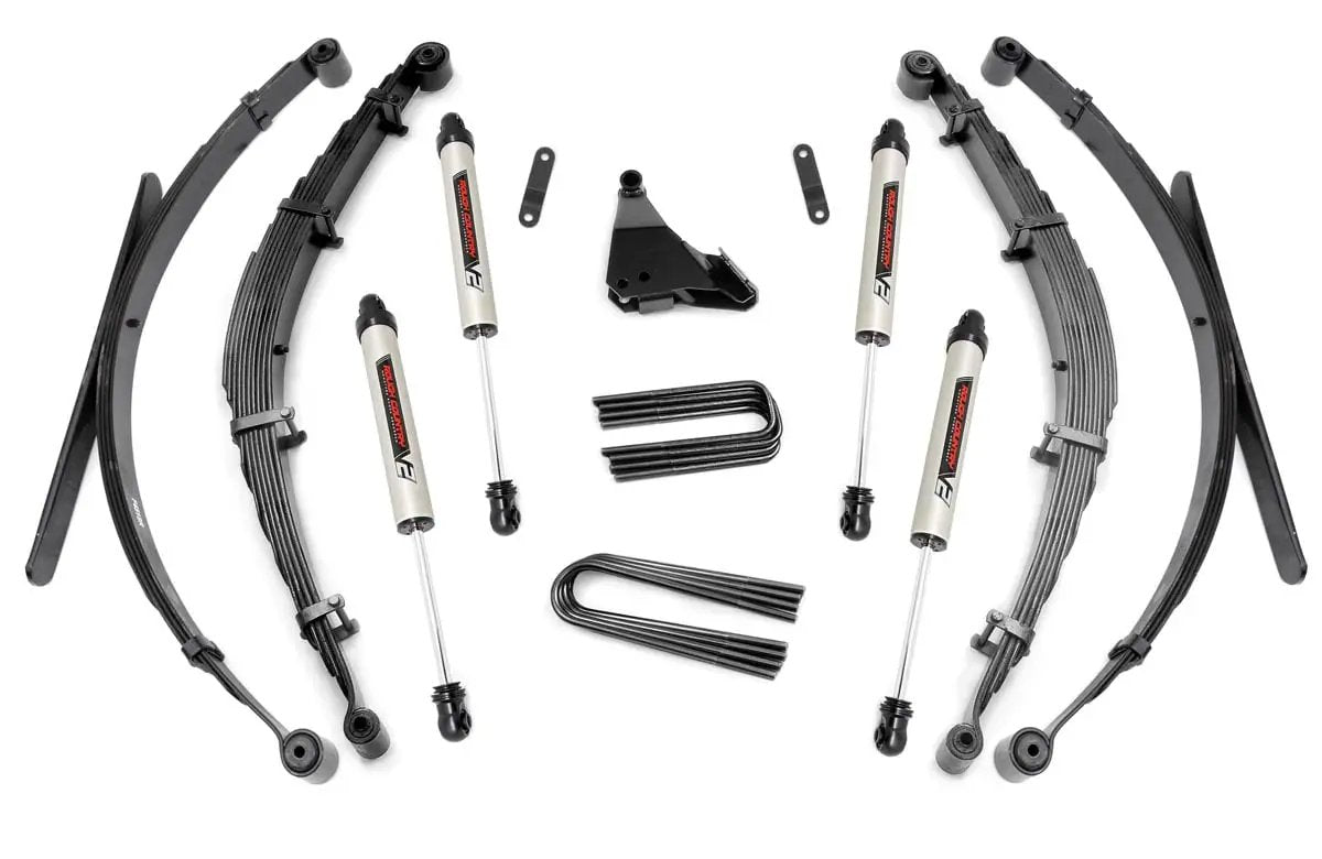 4 Inch Lift Kit | Rear Springs | V2 | Ford F-250/F-350 Super Duty 4WD (99-04) by Rough Country