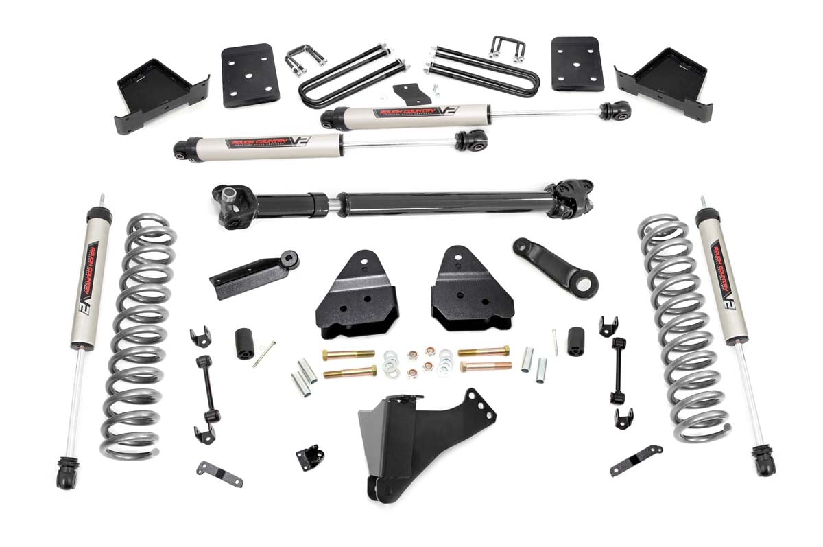 6 Inch Lift Kit | No OVLDS | D/S | V2 | Ford F-250/F-350 Super Duty (17-22) by Rough Country