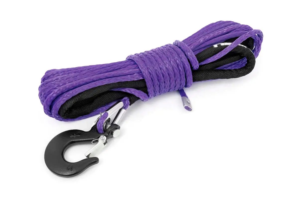 Synthetic Rope | 1/4 Inch | 50 Ft | Purple by Rough Country