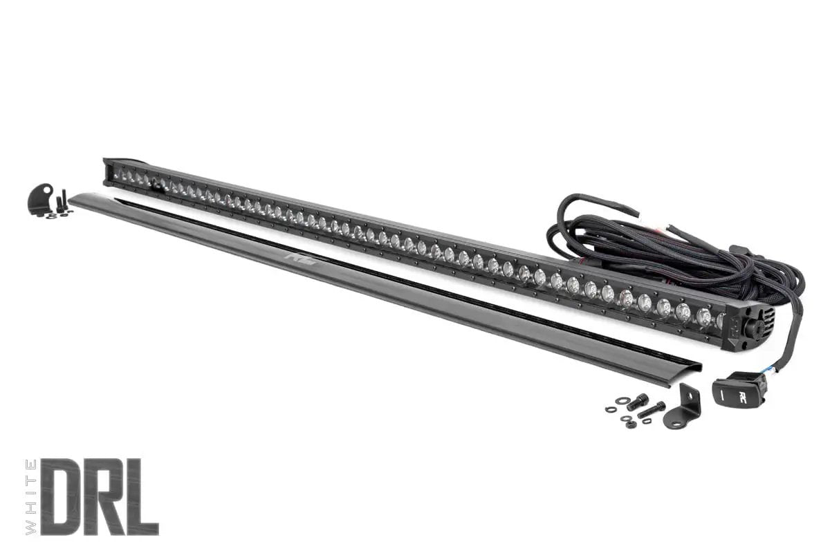 50 Inch Black Series LED Light Bar | Single Row | Cool White DRL by Rough Country