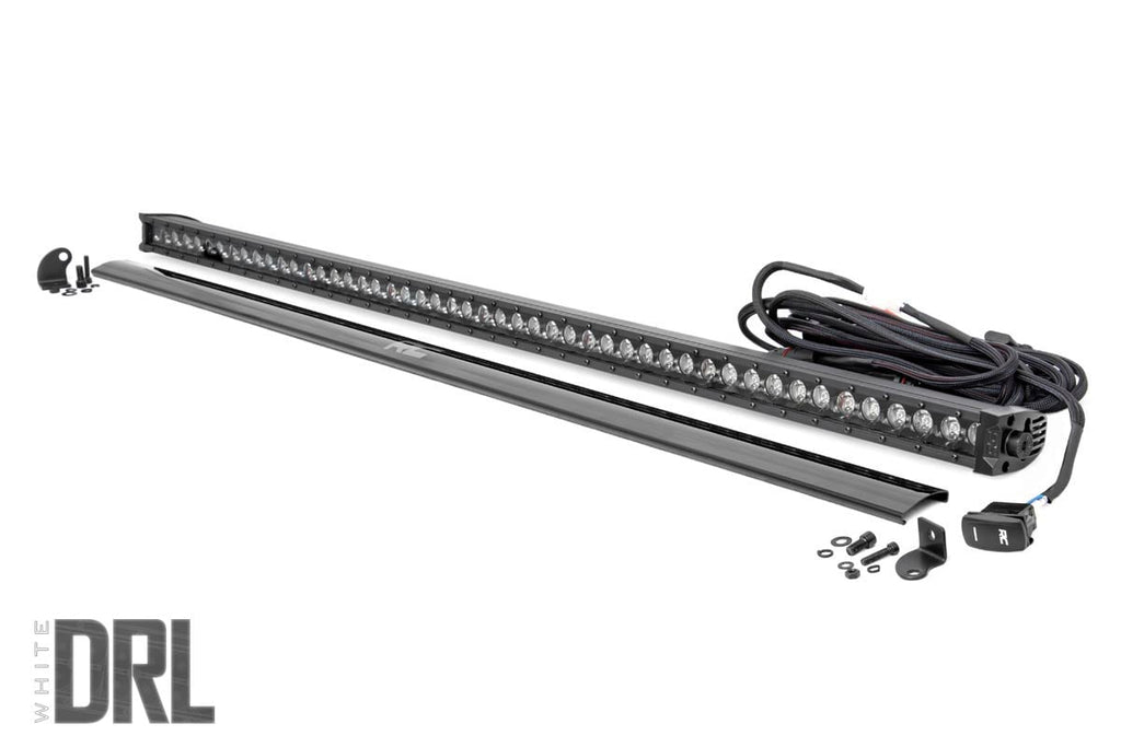 50 Inch Black Series LED Light Bar | Single Row | Cool White DRL by Rough Country