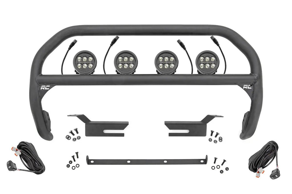 Nudge Bar | 3.5 Inch Round Led (x4) | Ford Bronco 4WD (2021-2026) by Rough Country