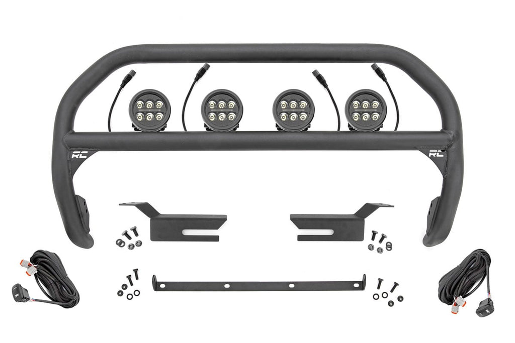 Nudge Bar | 3.5 Inch Round Led (x4) | Ford Bronco 4WD (2021-2026) by Rough Country