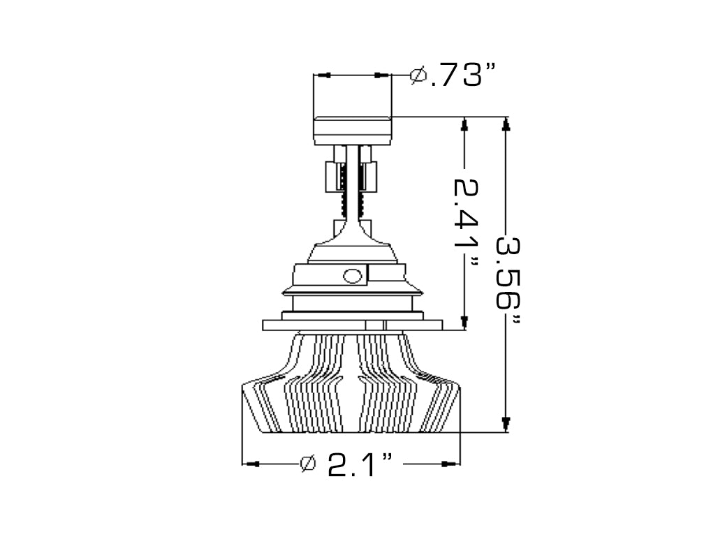 9004 4,000+ Lumen LED Headlight Bulbs, Pair by Oracle Lighting