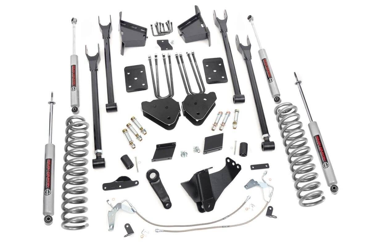 6 Inch Lift Kit |4-Link | No OVLD | Ford F-250 Super Duty 4WD (2015-2016) by Rough Country
