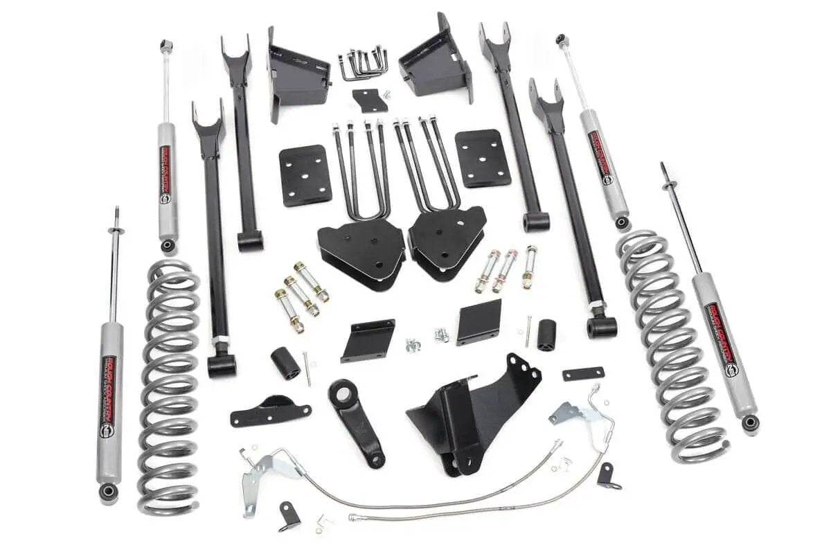 6 Inch Lift Kit |4-Link | No OVLD | Ford F-250 Super Duty 4WD (2015-2016) by Rough Country