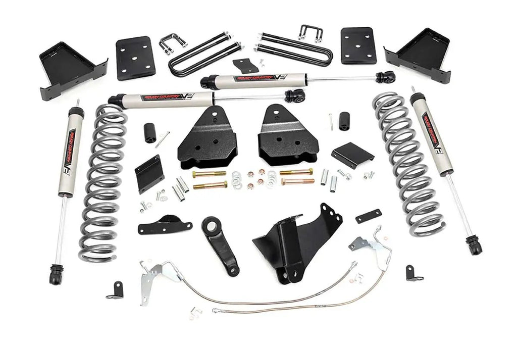 6 Inch Lift Kit | Gas | No OVLD | V2 | Ford F-250 Super Duty 4WD (2015-2016) by Rough Country