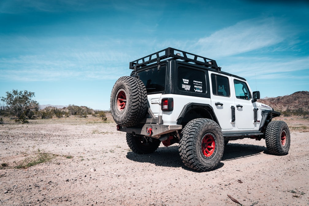 2019 Through 2020 Wrangler JL Tire Carrier Single Action (Fits JL-2965 Bumper) by Body Armor 4x4