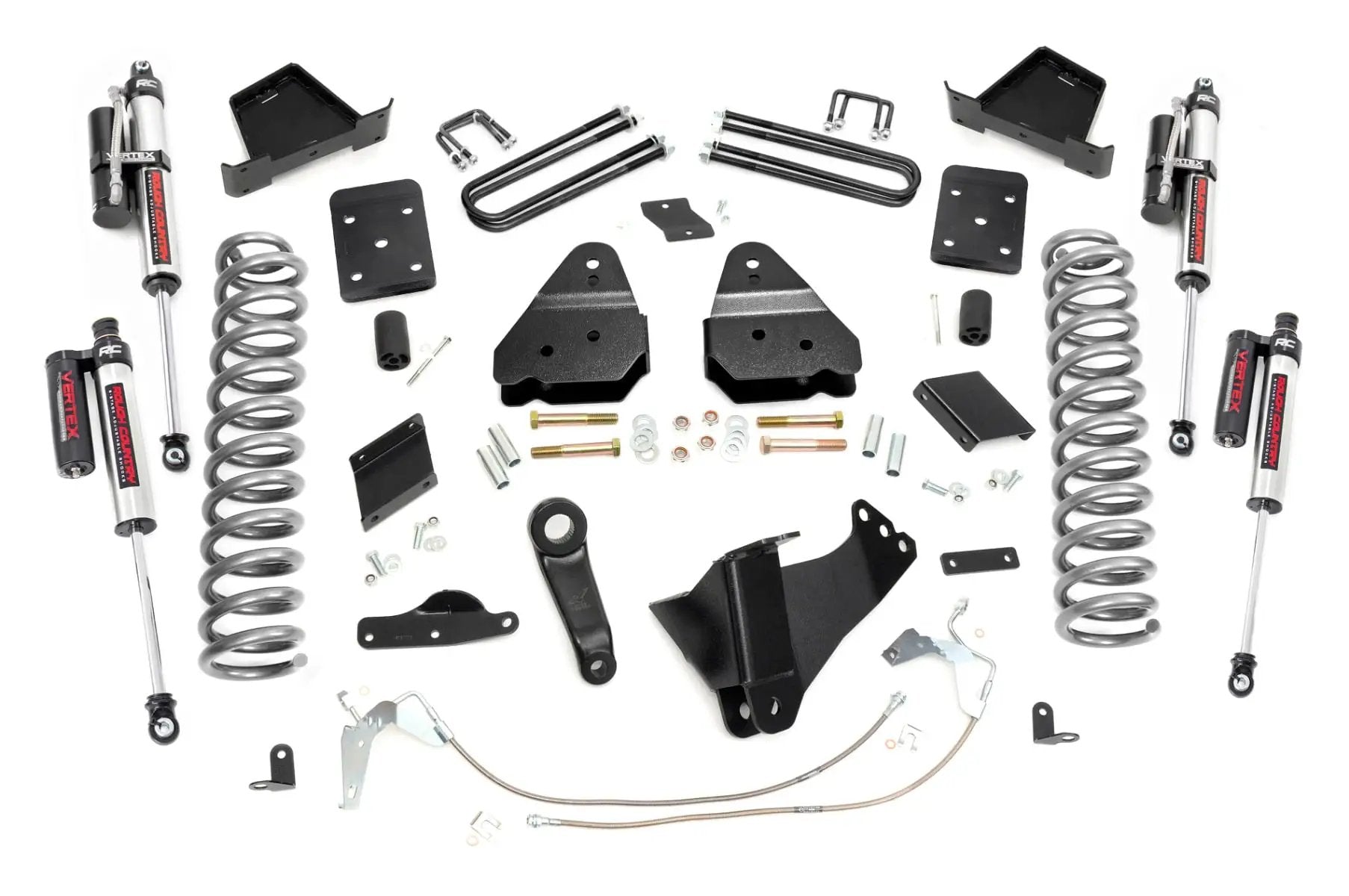6 Inch Lift Kit | Gas | No OVLD | Vertex | Ford F-250 Super Duty 4WD (15-16) by Rough Country
