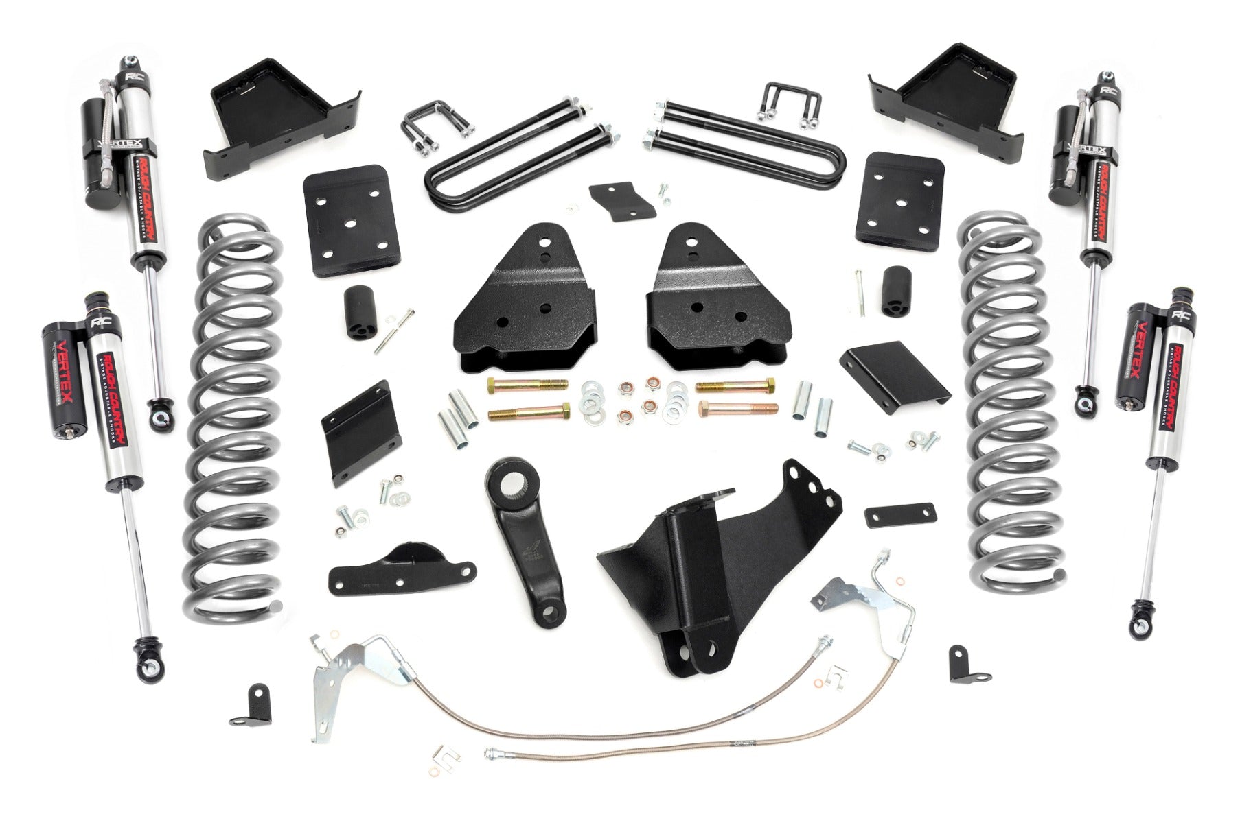 6 Inch Lift Kit | Gas | No OVLD | Vertex | Ford F-250 Super Duty 4WD (15-16) by Rough Country