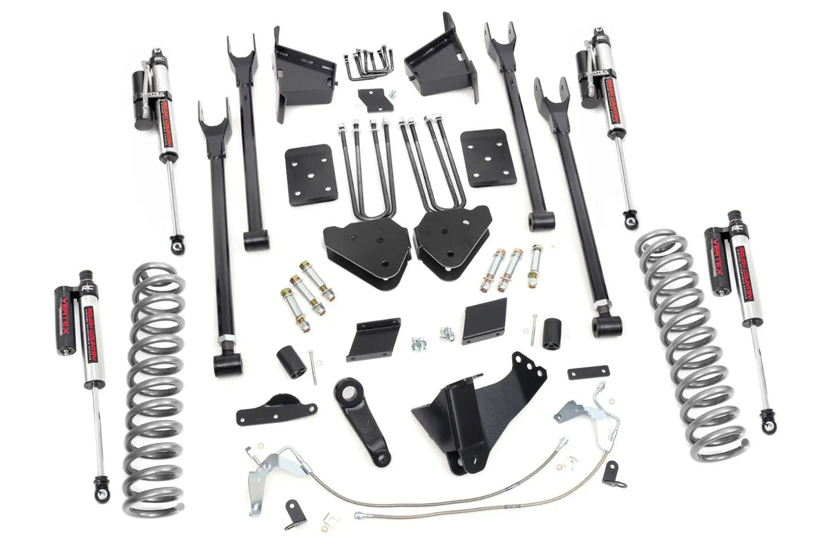6 Inch Lift Kit |4-Link | No OVLD | Vertex | Ford F-250 Super Duty 4WD (15-16) by Rough Country