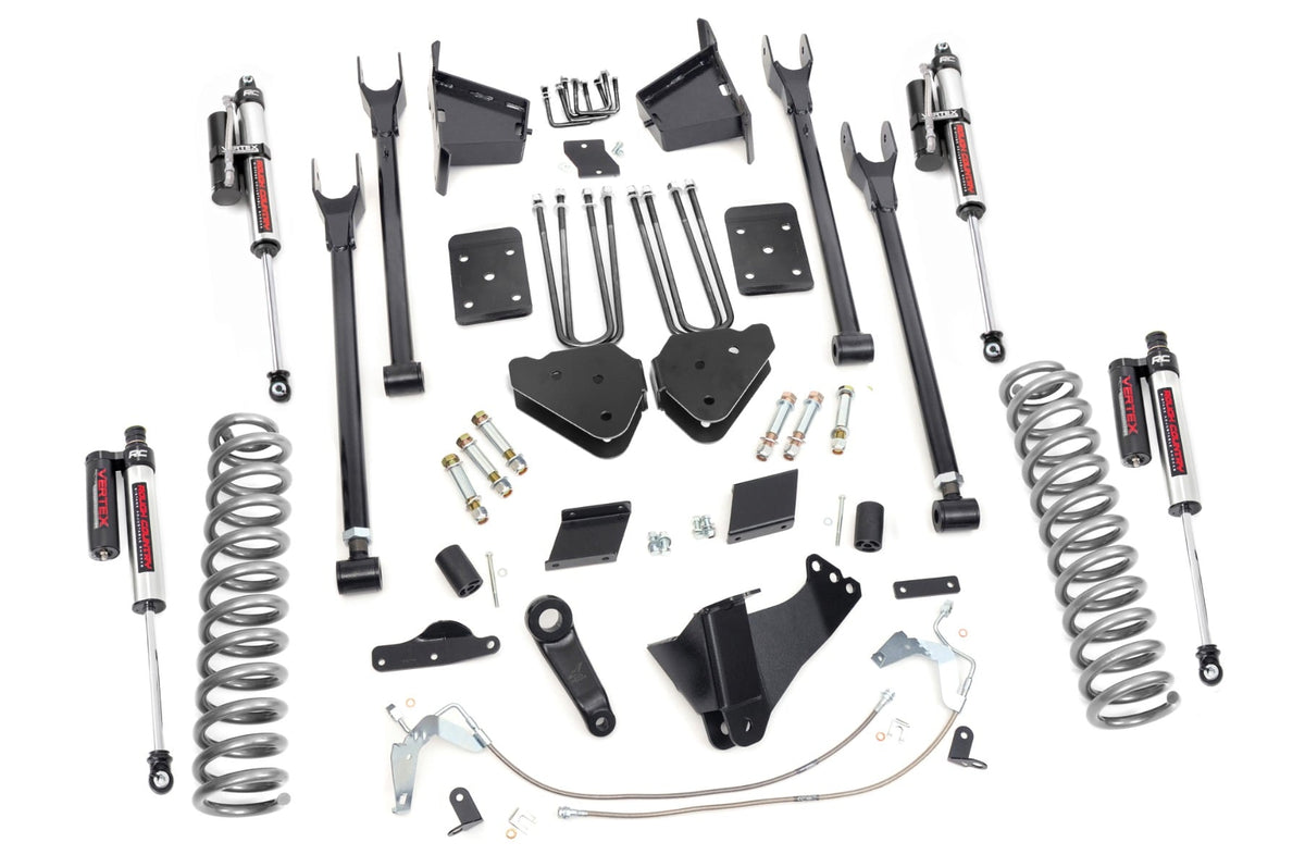 6 Inch Lift Kit | 4 Link | OVLD | Vertex | Ford F-250 Super Duty 4WD (15-16) by Rough Country